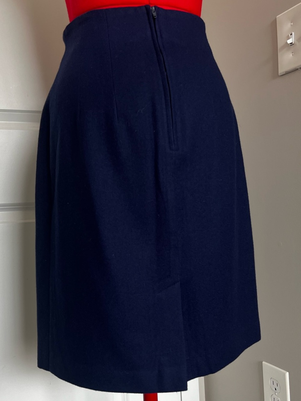 Savannah Navy A-Line Skirt